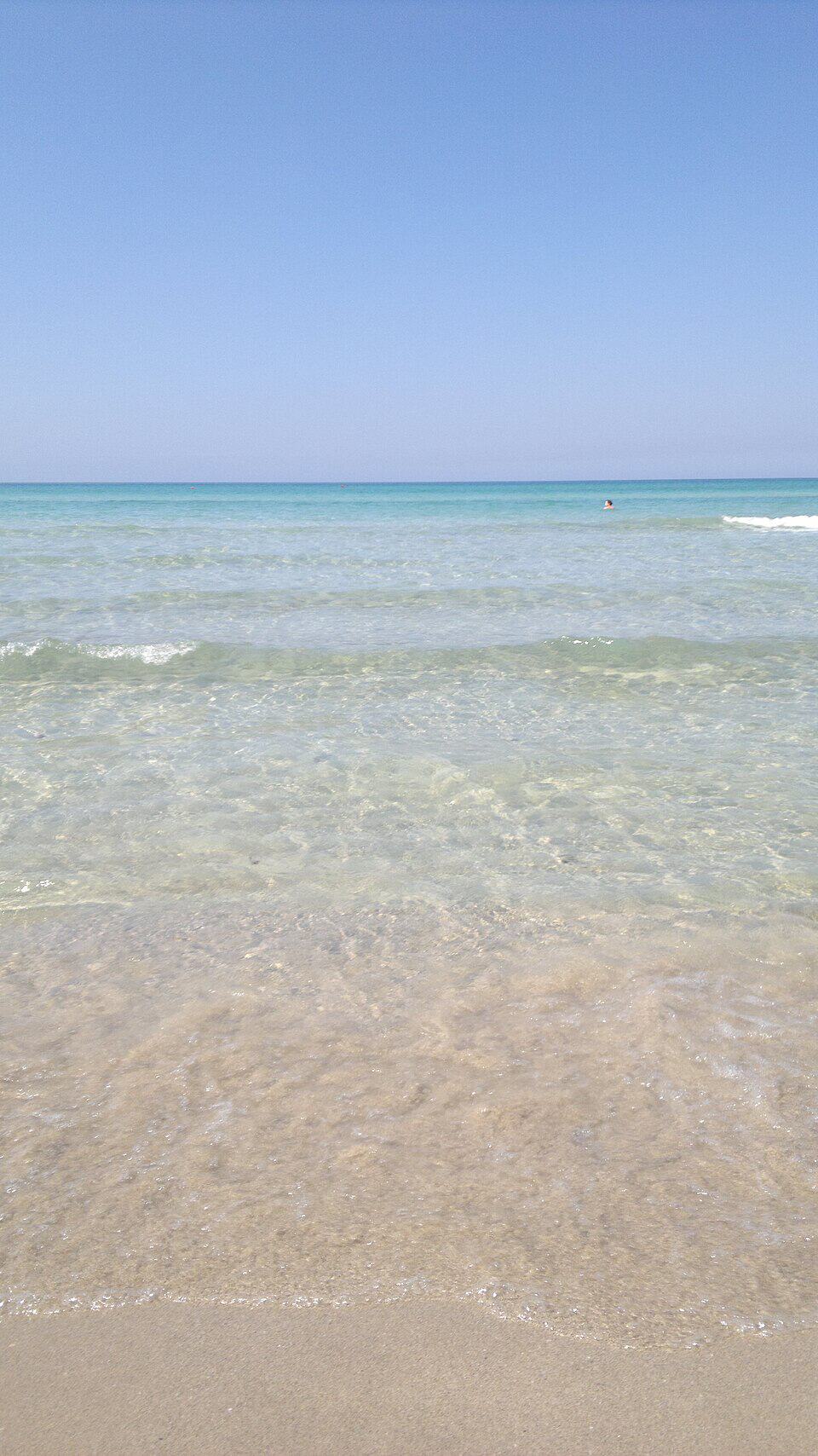 Spiaggia di Pescoluse e mare delle Maldive del Salento